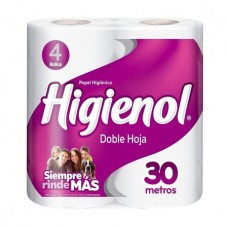 Higienol-pap.hig X4un Doble Hoja 30mts