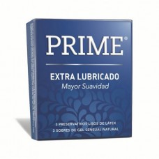 Prime-preservativo X3un Extra Lubrica Azul